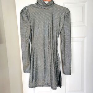 High neck shimmer mini dress Size 4-6